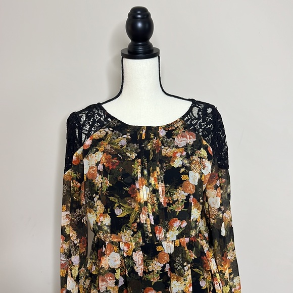 🍁 EUC Beautiful Fall Floral Dress - Picture 3 of 10